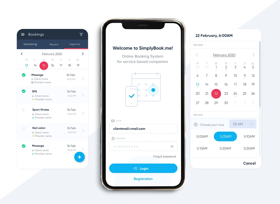 SimplyBook.me app preview